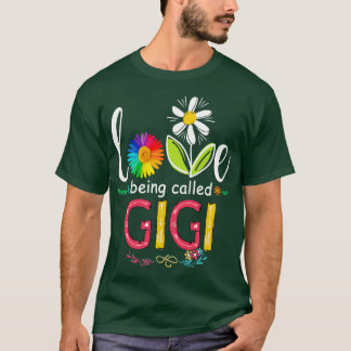 I Love Being Called Gigi Sunflower  T-Shirt