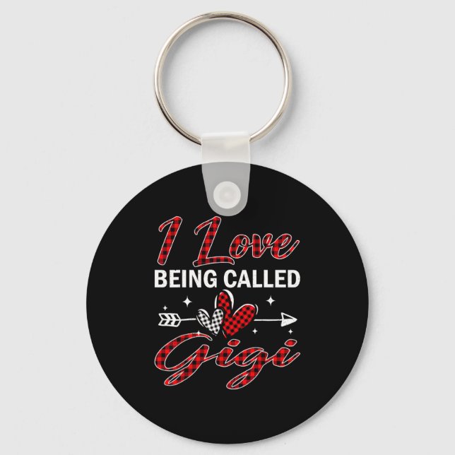 I Love Being Called Gigi Xmas Christmas Family  Key Ring (Front)