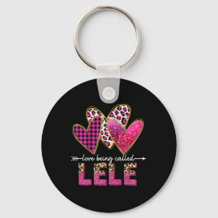 I Love Being Called Lele Grandma Valentine Mothers Key Ring