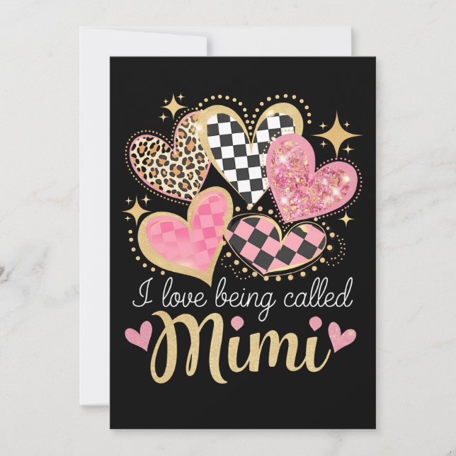 I Love Being Called Mimi Grandma Mum Mother’s Day Invitation (Front)