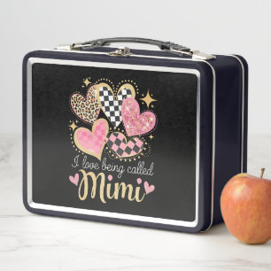 I Love Being Called Mimi Grandma Mum Mother’s Day Metal Lunch Box