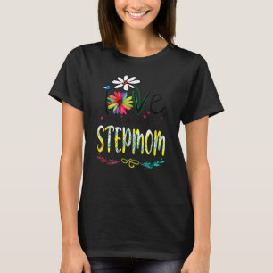 I Love Being Called Stepmom Sunflower Mothers Day T-Shirt