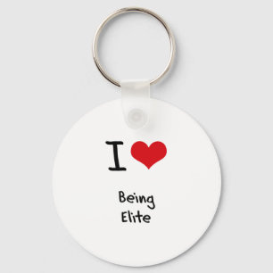 I love Being Elite Key Ring