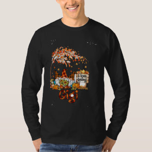 I Love Being Gigi Gnomes Pumpkin Fall Leaves Autum T-Shirt