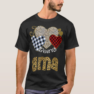 I Love Being Gma Leopard Valentine's Day T-Shirt