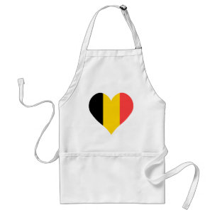 I Love Belgium Heart Standard Apron