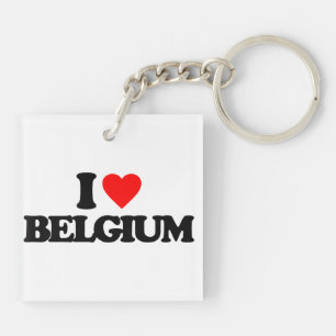 I LOVE BELGIUM KEY RING