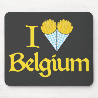 I Love Belgium Mouse Pad