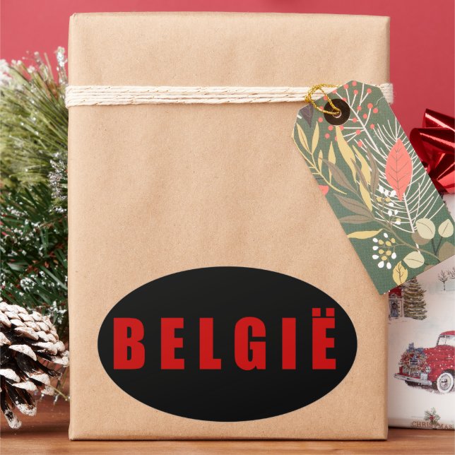 I love Belgium  Oval Sticker (Holiday)