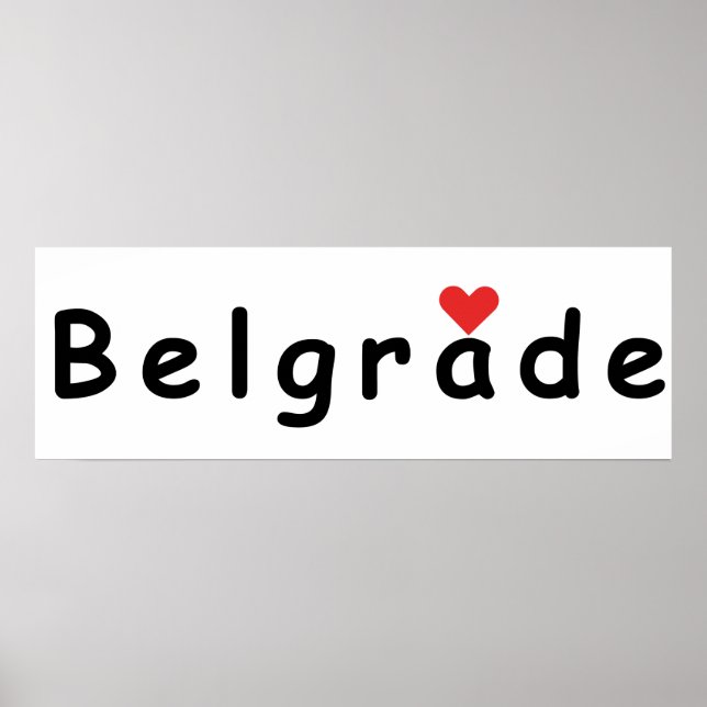 I love Belgrade Poster (Front)