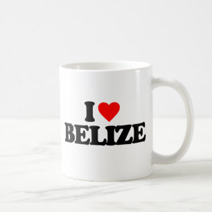 I LOVE BELIZE COFFEE MUG