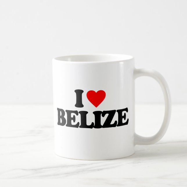 I LOVE BELIZE COFFEE MUG (Right)