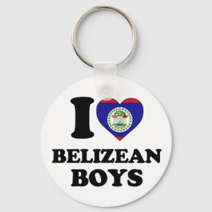 I love Belizean Boys Key Ring