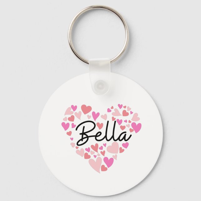 I love Bella Key Ring (Front)