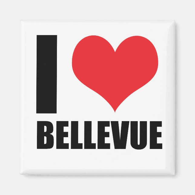 I love Bellevue Magnet (Front)