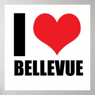 I love Bellevue Poster