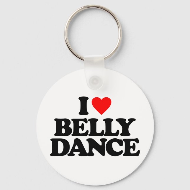 I LOVE BELLY DANCE KEY RING (Front)
