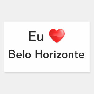 I love Belo Horizonte Rectangular Sticker