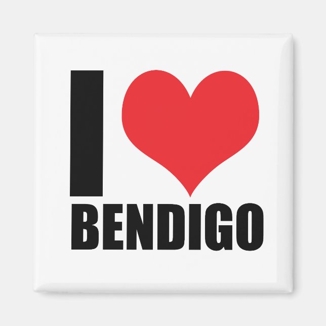 I love Bendigo Magnet (Front)