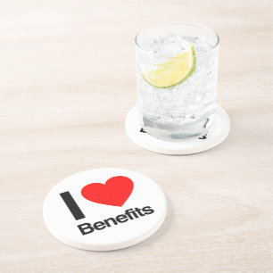 i love benefits coaster