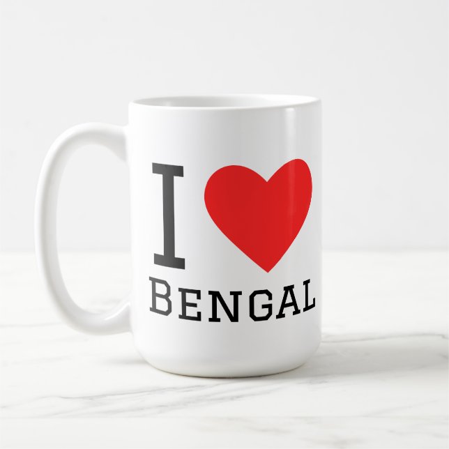 I love bengal coffee mug (Left)