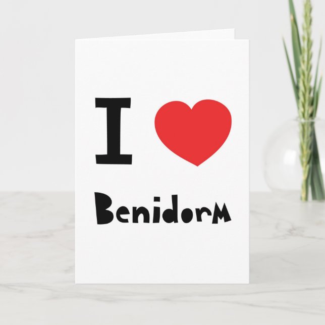 I love Benidorm Card (Front)