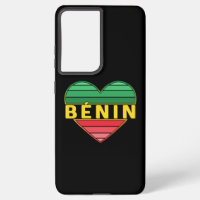 I Love Benin, Beninese Flag Colours Heart