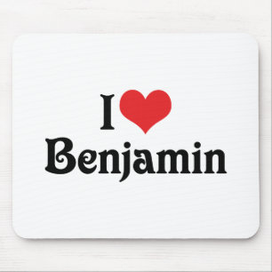 I Love Benjamin Mouse Pad