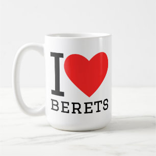 I love berets coffee mug