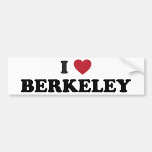 I Love Berkeley California Bumper Sticker