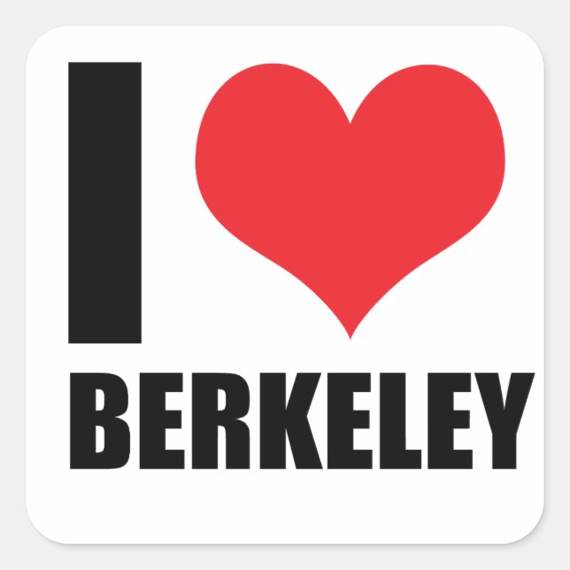 I love Berkeley Square Sticker (Front)