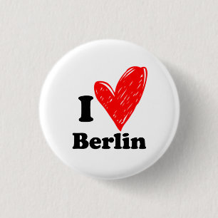 I love Berlin 3 Cm Round Badge