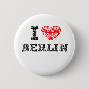 I Love Berlin 6 Cm Round Badge