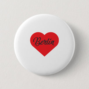 I Love Berlin - Germany 6 Cm Round Badge