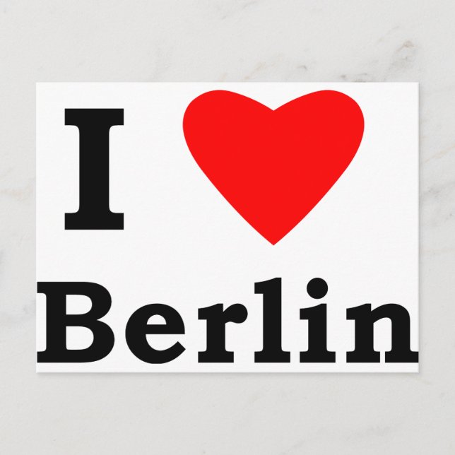 I Love Berlin Postcard (Front)
