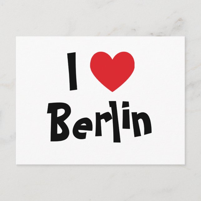 I Love Berlin Postcard (Front)