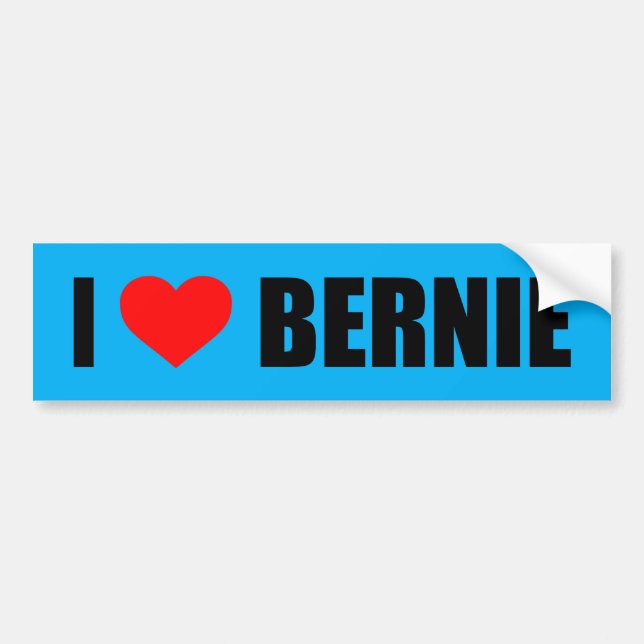 “I LOVE BERNIE” BUMPER STICKER (Front)