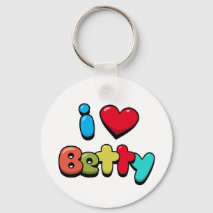 I Love Betty Key Ring