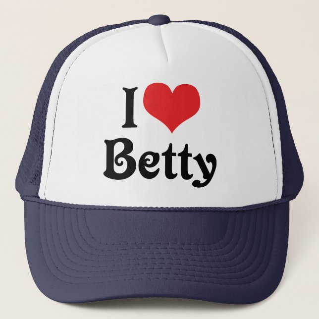 I Love Betty Trucker Hat (Front)