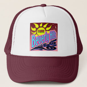 "I LOVE Beverly Hills" Night Sunshine" Hat! Trucker Hat