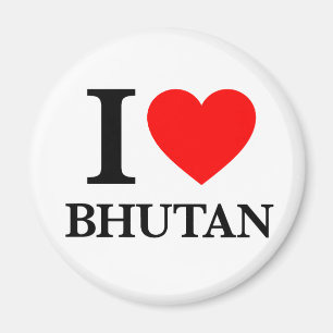 I Love Bhutan Magnet