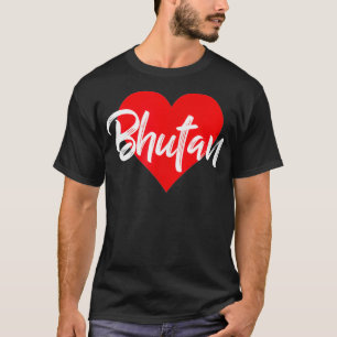 I Love Bhutan Tshirt Bhutanese Lover Gift For Wome