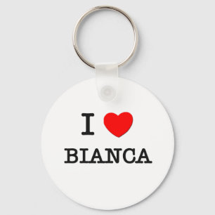I Love Bianca Key Ring