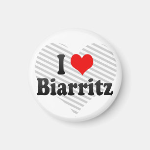 I Love Biarritz, France Magnet
