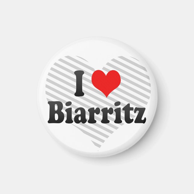 I Love Biarritz, France Magnet (Front)