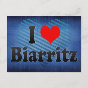 I Love Biarritz, France Postcard