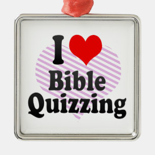 I love Bible Quizzing Metal Tree Decoration