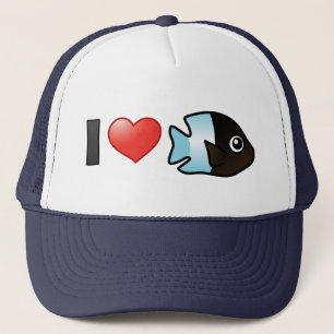 I Love Bicolor Damselfish Trucker Hat