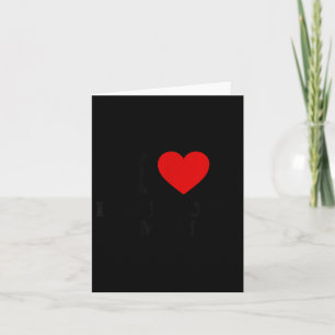 I Love Big Booty Men Card