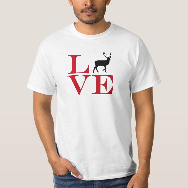 I Love Big Bucks - Light Coloured Tee (Front)